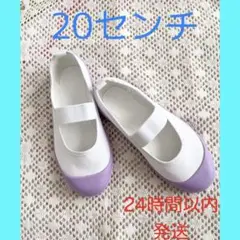パステルカラー上靴　上靴　紫　パープル　ラベンダー
