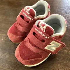 【美品】new balance ベビーシューズ 赤 13.5㎝　ニューバランス