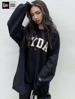 GYDA×NEW ERA BigLogo Crew Neck プルオーバー