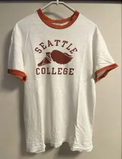 SEATTLE COLLEGE リンガーTシャツ Heller's Cafe