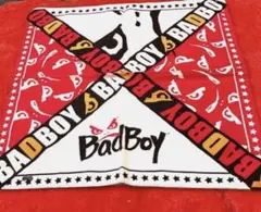 美品BAD BOY バンダナスタイル 雑貨 インテリア小物　ハンカチ　レア