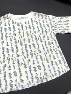ehka sopo エヘカソポ　花柄ワッフルＴシャツ