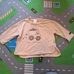 moujonjon トラックイラスト 長袖Tシャツ