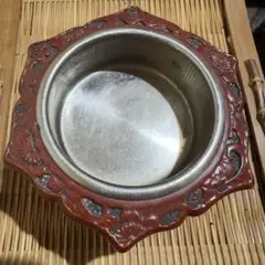 古い 灰皿 堆朱?