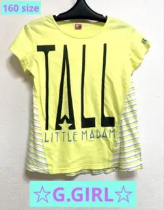 g.girl Tシャツ 160サイズ イエロー