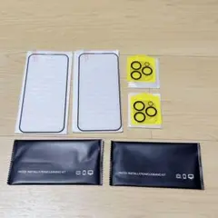 ☘️ iPhone 15 Pro ガラスフィルム２枚 カメラフィルム ２枚