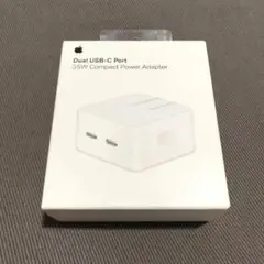 箱付き アイホン純正 デュアルUSB-Cポート搭載35Wコンパクト電源アダプタ