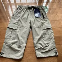 OUTDOOR グレージュ　カーゴ　七分丈　パンツ M