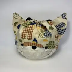 巾着　ちび猫頭巾:童話No.61-CM
