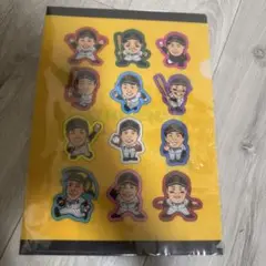 阪神タイガース　レトロ似顔絵クリアファイル