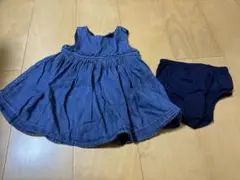 GAP ワンピース　デニム　パンツ付き
