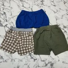 美品 ズボン パンツ 80cm 3点セット ハーフパンツ 夏服