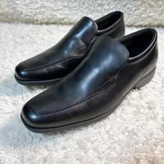 美品✨texcy luxe ビジネスシューズ スリッポン レザー ブラック