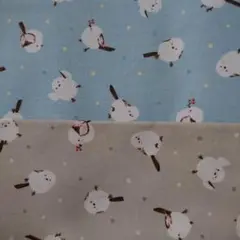 生地 はぎれ 2枚 しまえなが とり 鳥 ハンドメイド