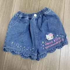 バースデイ フタフタ futafuta ハローキティ 刺繍デニムショートパンツ