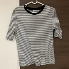 しまむら　makoコラボ　ボーダーTシャツ Mサイズ　リブT