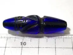 【天珠】　231 老琉璃人形天珠・藍