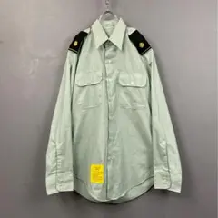 80s 1986 MARTIN L/S Military Dress shirt