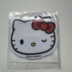 １点のみ　韓国ノベルティ　ハローキティ　前髪クリップ　マジックテープ