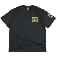 グリマー ドライビックTシャツ オーバーサイズ 黒 黄色 バックプリント 3L