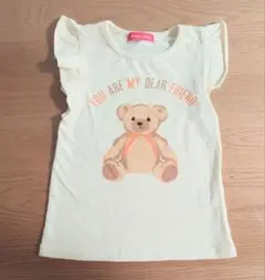 Tシャツ　キッズ　イエロー　くま　110cm