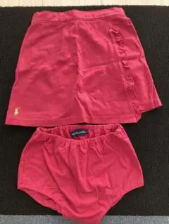 RALPH LAUREN ピンクスカートブルマ付きサイズ90