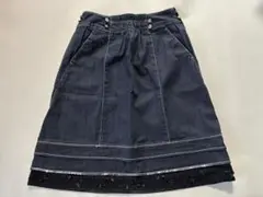 ♡美品♡TO BE CHICトゥービーシックダークブルーデニムスカート40（L）