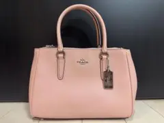COACH ハンドバッグ ピンク シルバーチャーム
