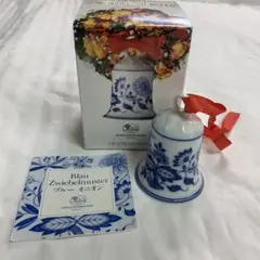L)Blau Zwiebelmuster ブルーオニオン 陶器 鈴　ベル