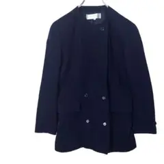 ニナリッチ ノーカラージャケット ネイビー 肩パッド M