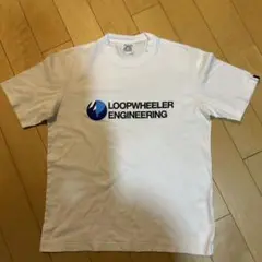 LOOPWHEELER ロゴ Tシャツ ホワイト　Mサイズ