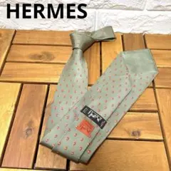 HERMES ネクタイ エルメス 絹 シルク