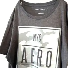 エアロポステール NYC AERO Tシャツ L グレー 灰色 古着