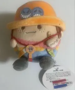 麦たまの一味 ワンピース ポートガス・D・エース ぬいぐるみ タグ付き
