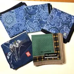 新品　ブランドハンカチ まとめ売り5枚セット