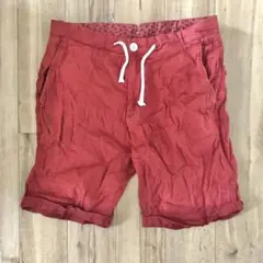ZARA　ザラ　ショートパンツ　S　えんじ色　夏　海　レジャー　アウトドア　快適