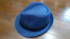 青色 ハット 58cm