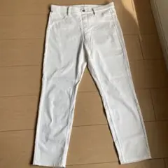 UNIQLO ホワイト クロップドパンツMサイズ