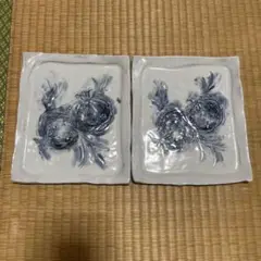 梅田純一　角皿2枚セット
