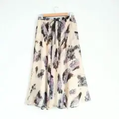MAX＆Coマックス＆コー　シフォン　ロングフレアスカート　40