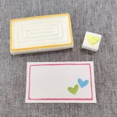 【匿名配送】ハート メモ 消しゴムはんこ