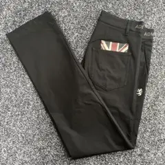 アドミラルゴルフ　ストレッチ　パンツ　ゴルフウェア　ブラック系　サイズS