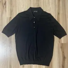 JOHN SMEDLEY ブラック ポロシャツ 半袖