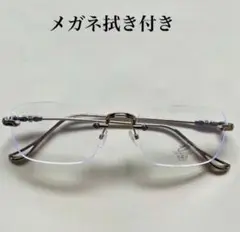 ⭐︎大人気⭐︎リムレス サングラス スクエア　韓国　メガネ 伊達 y2k