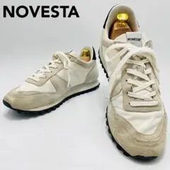 NOVESTA　ノベスタ　スニーカー　レースアップ　異素材　42　ホワイト