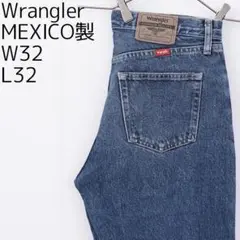 Wrangler ラングラー W32 ブルーデニム ボトム ヒゲ 青 11798