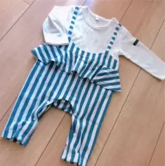 新品　ロンパース70 スカート　ボーダー