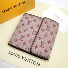 【美品】ルイヴィトン ☆モノグラムミニ カルトクレディモネ 三つ折り財布