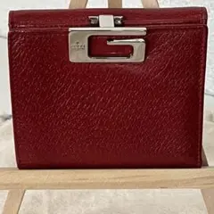 GUCCI☆Gクリップ2つ折りコンパクト財布