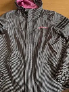 adidas ストライプ ウィンドブレーカー、パーカー